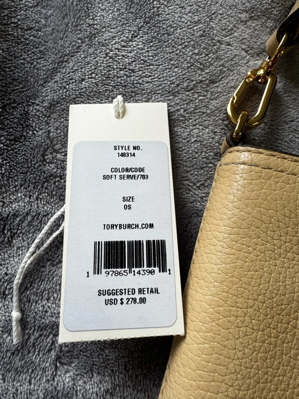 Tory Burch pebbled leather